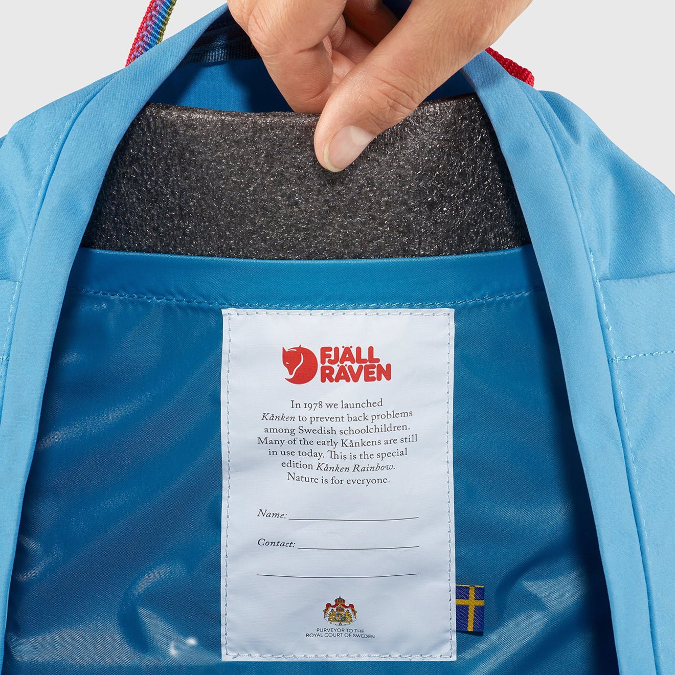 Fjallraven Kanken Rainbow Mini Chalk Rose / Rainbow