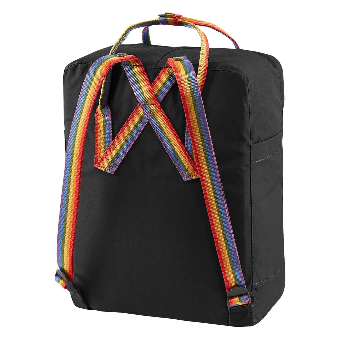 Fjallraven Kanken Classic Backpack Black Rainbow Pattern