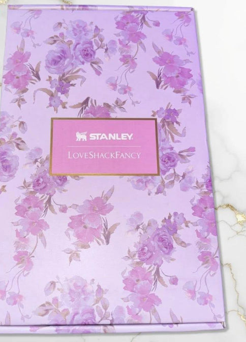 Stanley x LoveShackFancy 40oz Tumbler: Rosa Beaux Purple Floral Limited Edition (Gift Box)