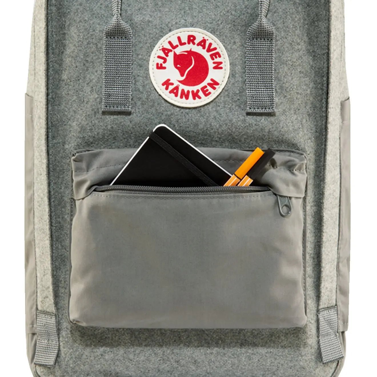 Fjallraven Kanken Re-Wool Laptop 15  Granite Grey