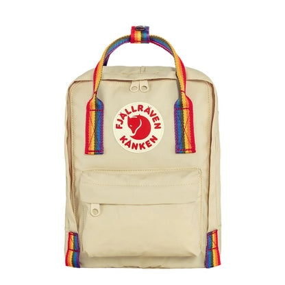 Fjallraven Kanken Rainbow Mini Light Oak-Rainbow Pattern