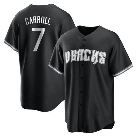 Arizona Diamondbacks #7 Corbin Carroll Player Black Game Home Stitched Baseball Jersey