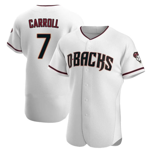 Arizona Diamondbacks #7 Corbin Carroll Player White Limited Elite Home Game Stitched Baseball Jersey