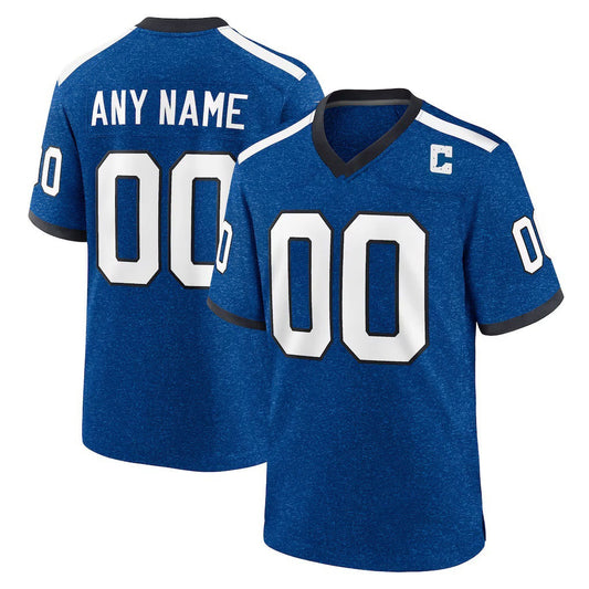 Custom IN.Colts Indiana Nights Blue Alternate Game Jersey