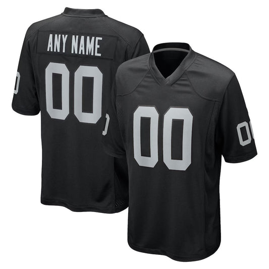 Custom LV.Raiders Black Game Jersey