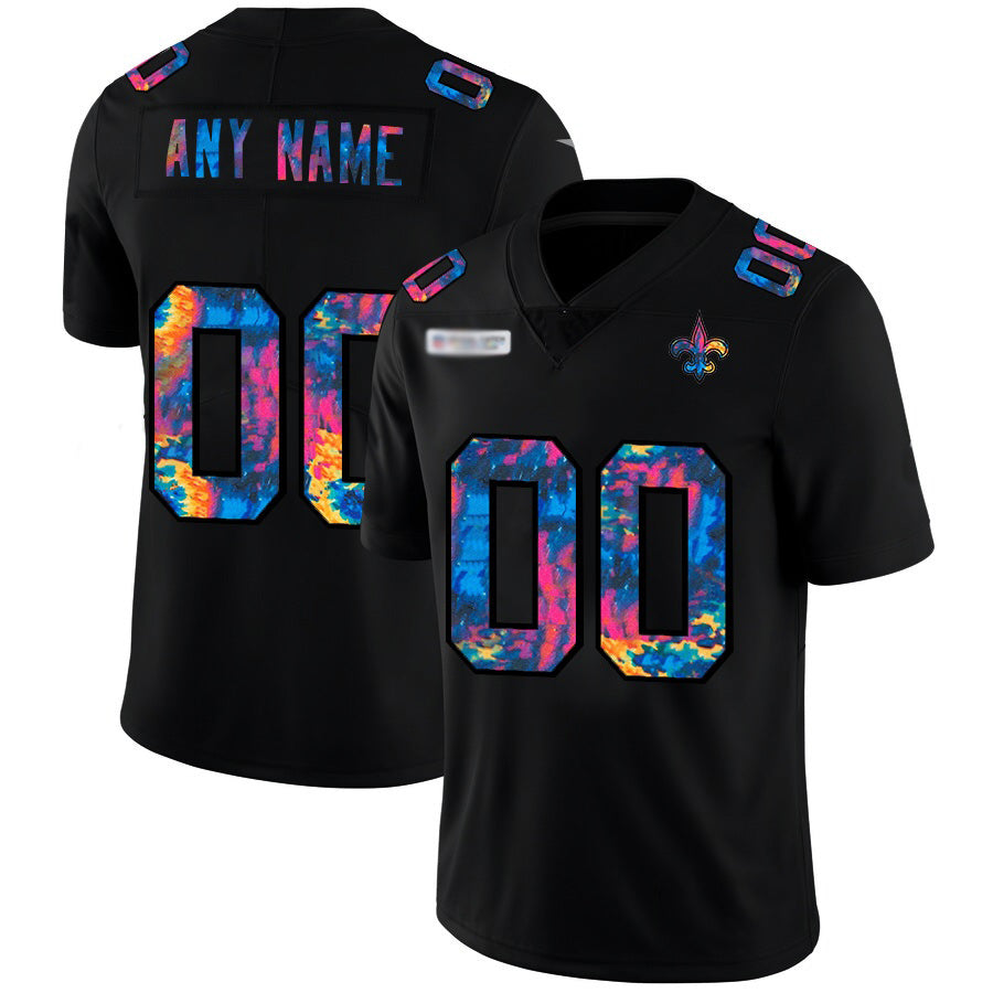 Custom NO.Saints Multi-Color Black 2020 Crucial Catch Vapor Untouchable Limited Jersey