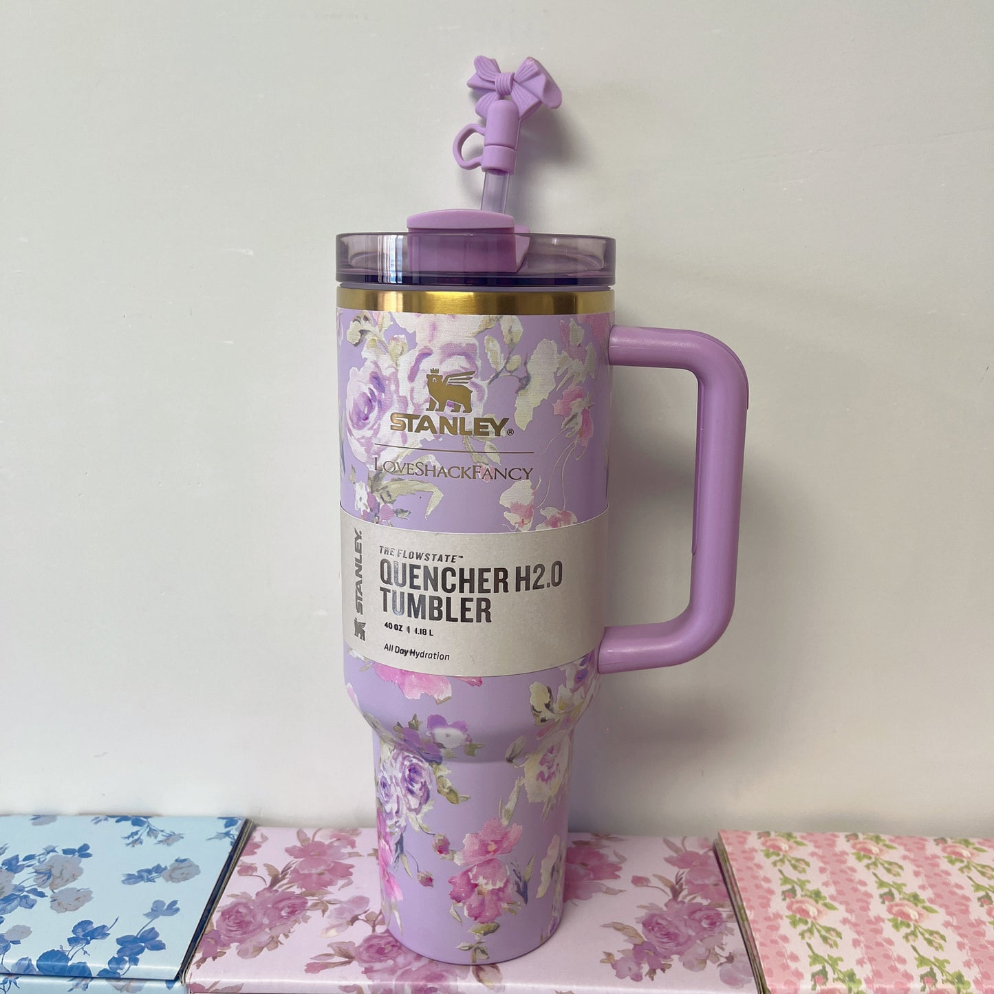 Stanley Bow Tumbler | Stanley 20/40oz Quencher H2.0 FlowState Tumbler, Large Capacity Insulated Cup with Straw for Women, Car Cup