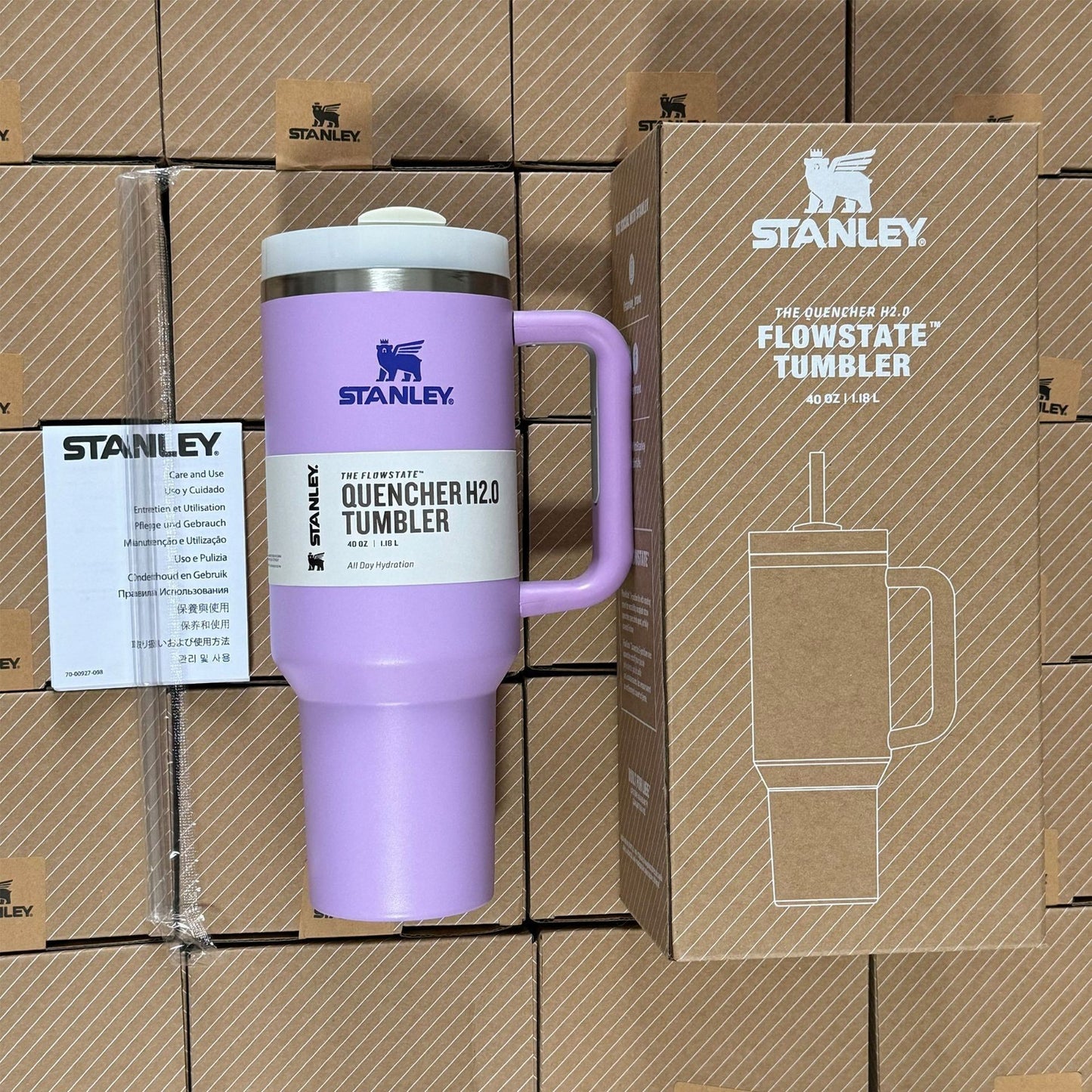Bestselling Stanley 40oz Insulated Tumbler Large Capacity Car Cup Quencher Travel Mug