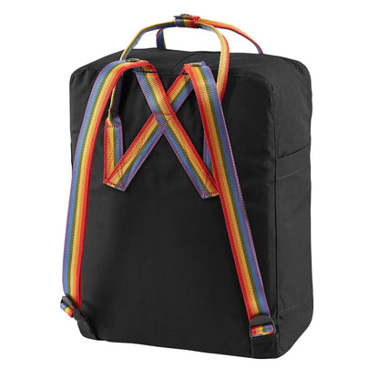 Fjallraven Kanken Classic Backpack Black Rainbow Pattern