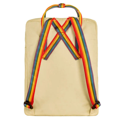 Fjallraven Kanken Rainbow Classic Backpack Light Oak / Rainbow Pattern