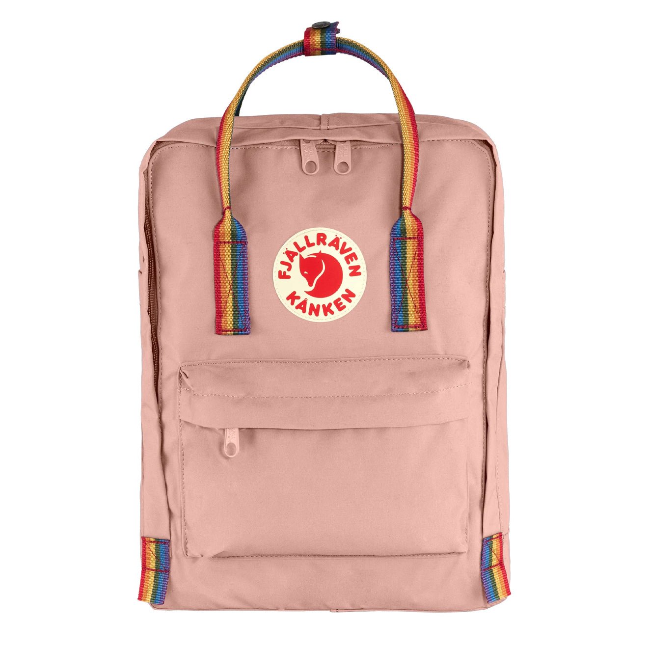 Fjallraven Kanken Rainbow Classic Backpack Chalk Rose / Rainbow