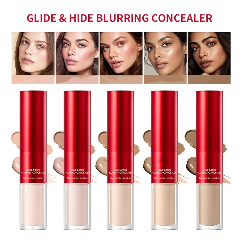 💗LAST DAY - BUY 1 GET 1 FREE💗Dual-Ended Long-Lasting Lightweight Concealer