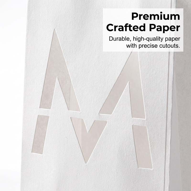 Letter Luminary Paper Bags with LED Candles